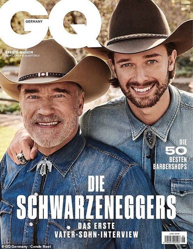 Шварцнеггер хүүгийнхээ хамтаар 